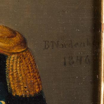BENGT NORDENBERG, oil on canvas, signed and dated 1846.