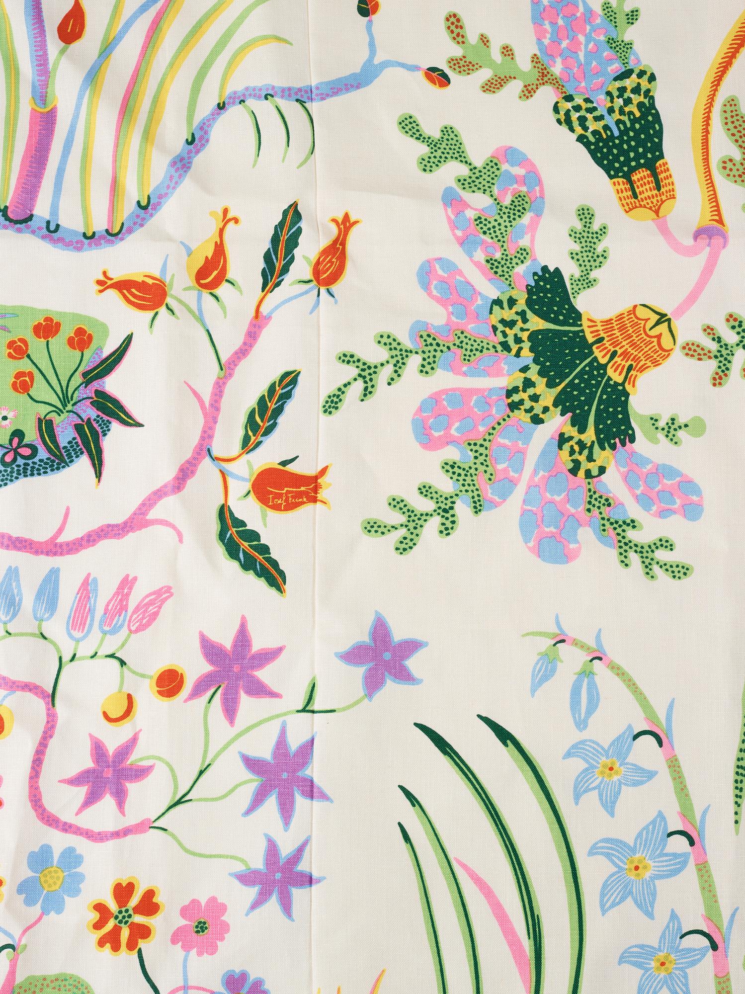 Josef Frank, a pair of linen curtains, 'Hawaii', Svenskt Tenn, Sweden.