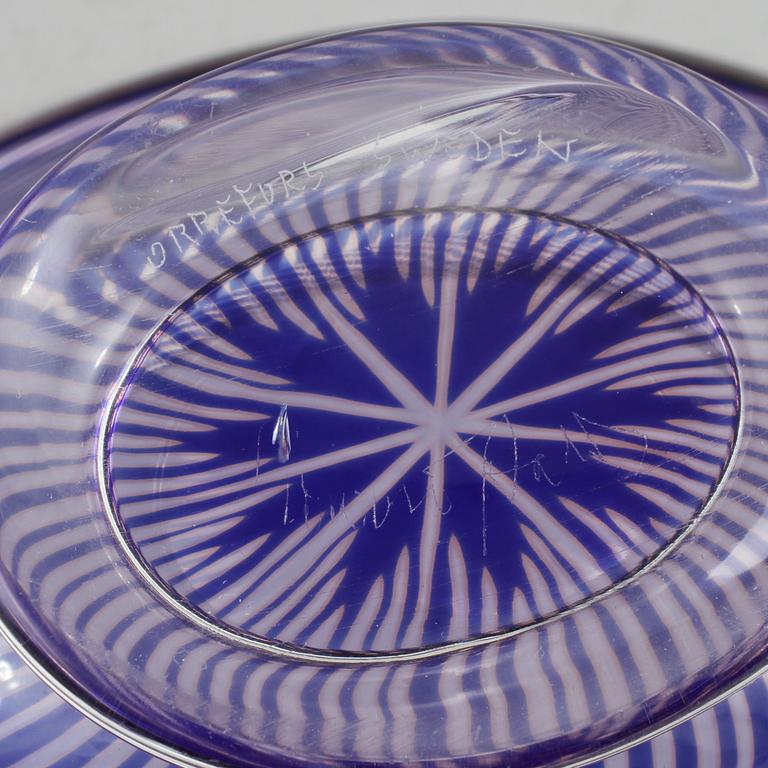 SKÅL, glas, slipgraal, Edward Hald Orrefors, signerad.