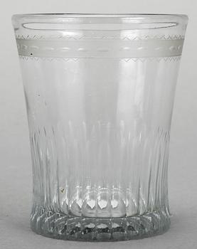 DRICKSGLAS, 4 st, troligen 1800-talets första hälft.