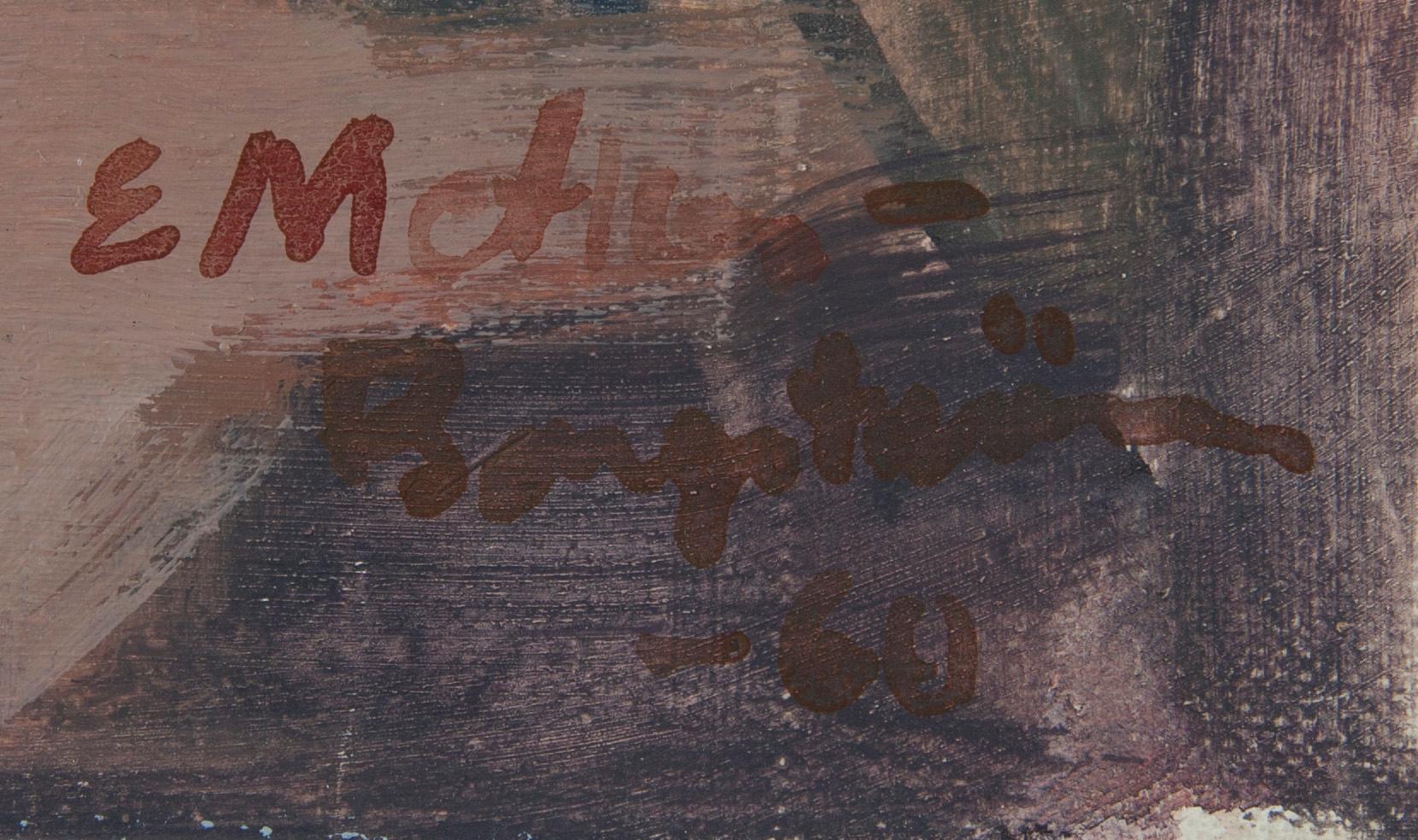 ERNST METHER-BORGSTRÖM, tempera på duk, signerad och daterad -60.