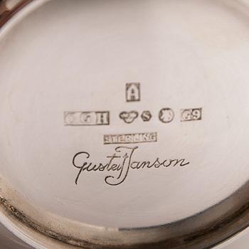 Gustaf Janson, 4 pieces, silver, C.G. Hallberg, 1956-1957, Stockholm.
