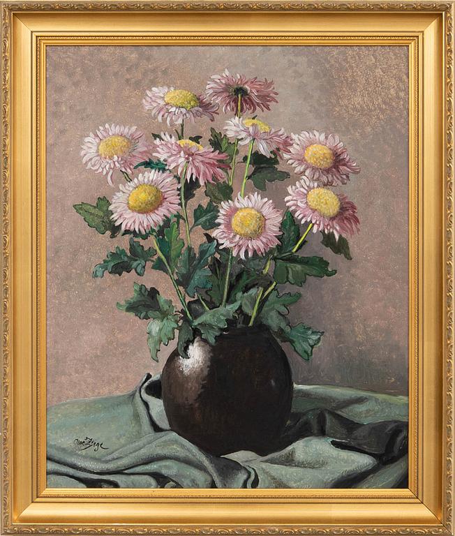 Owe Zerge, still life with flowers.