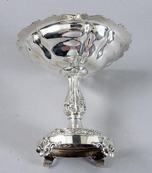 UPPSATSSKÅL, silver, Eric Ekströms verkstad, Växjö 1855.