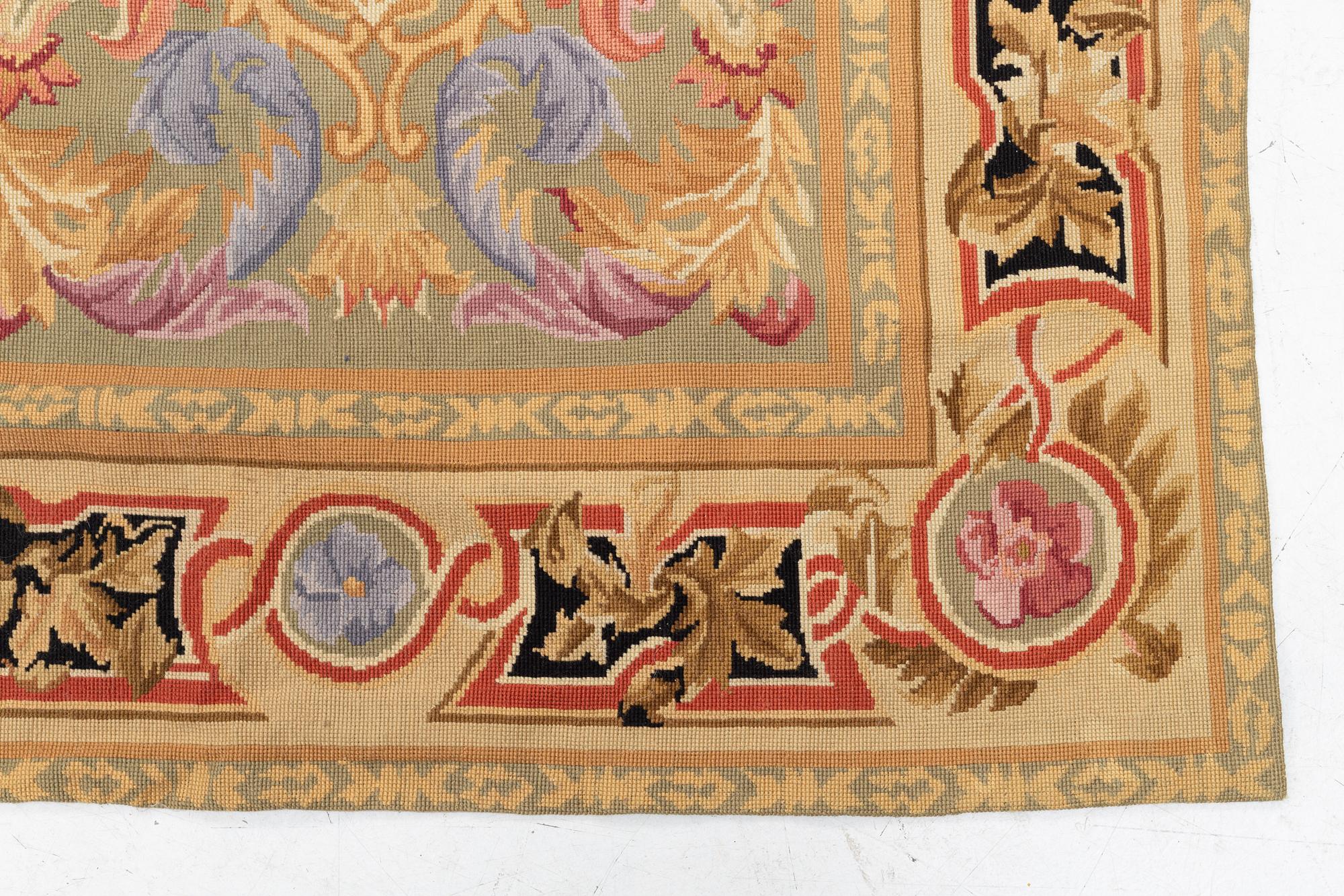 Reve de Desert, carpet, embrodery, Aubusson-style.