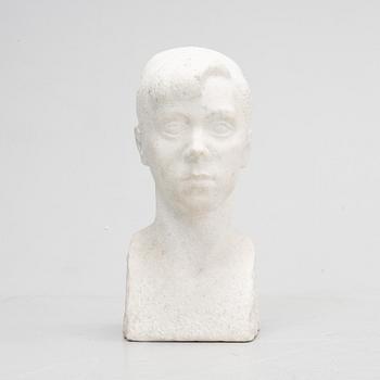 Göran Lange, sculpture, marble, signed.