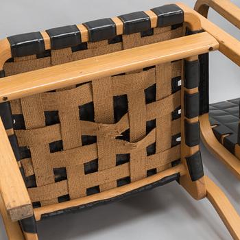 ALVAR AALTO, four late-20th-century '45' armchairs for Artek.