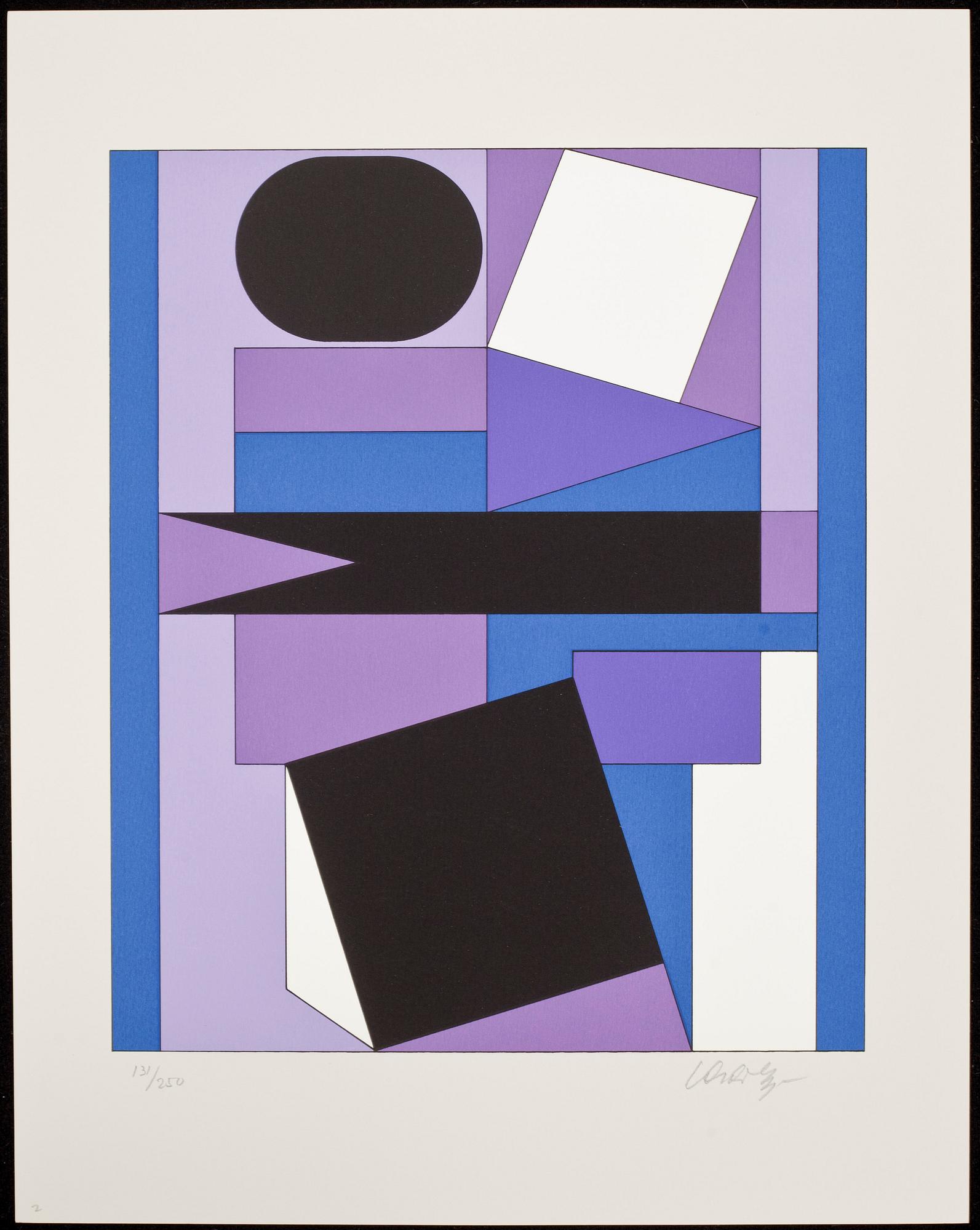 VICTOR VASARELY, mapp med 7 färgserigrafier, signerade o numrerade 131/250.