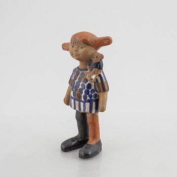 Lisa Larson, figurin, stengods, "Pippi Långstrump", Gustavsberg.
