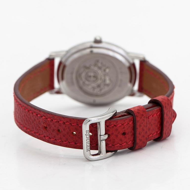 Hermès, Clipper Oval, wristwatch, 27 x 22 mm.