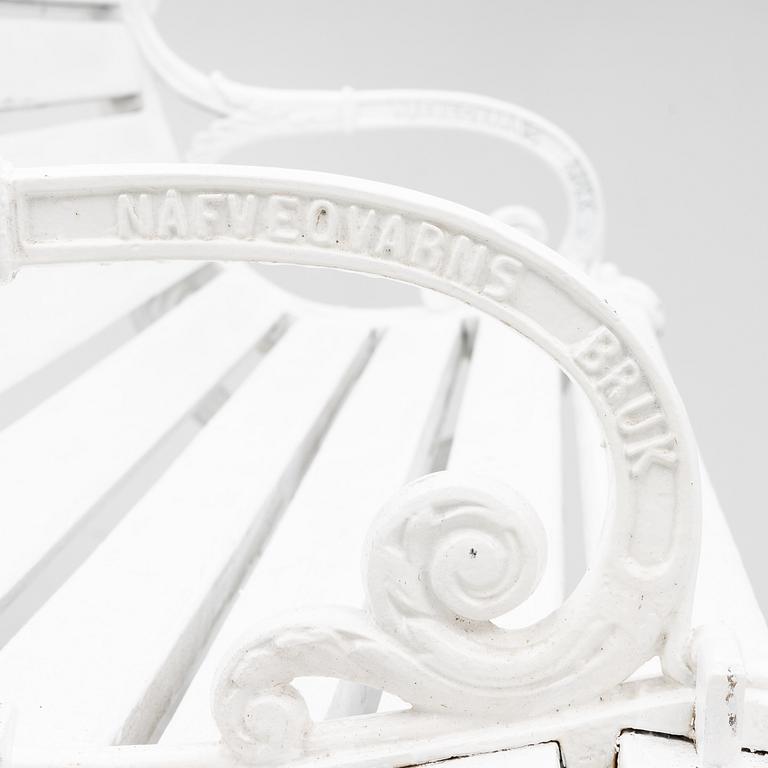 Trädgårdssoffa, Näfveqvarns Bruk, tidigt 1900-tal.