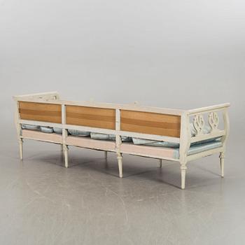 An early 19th century gustavian couch.