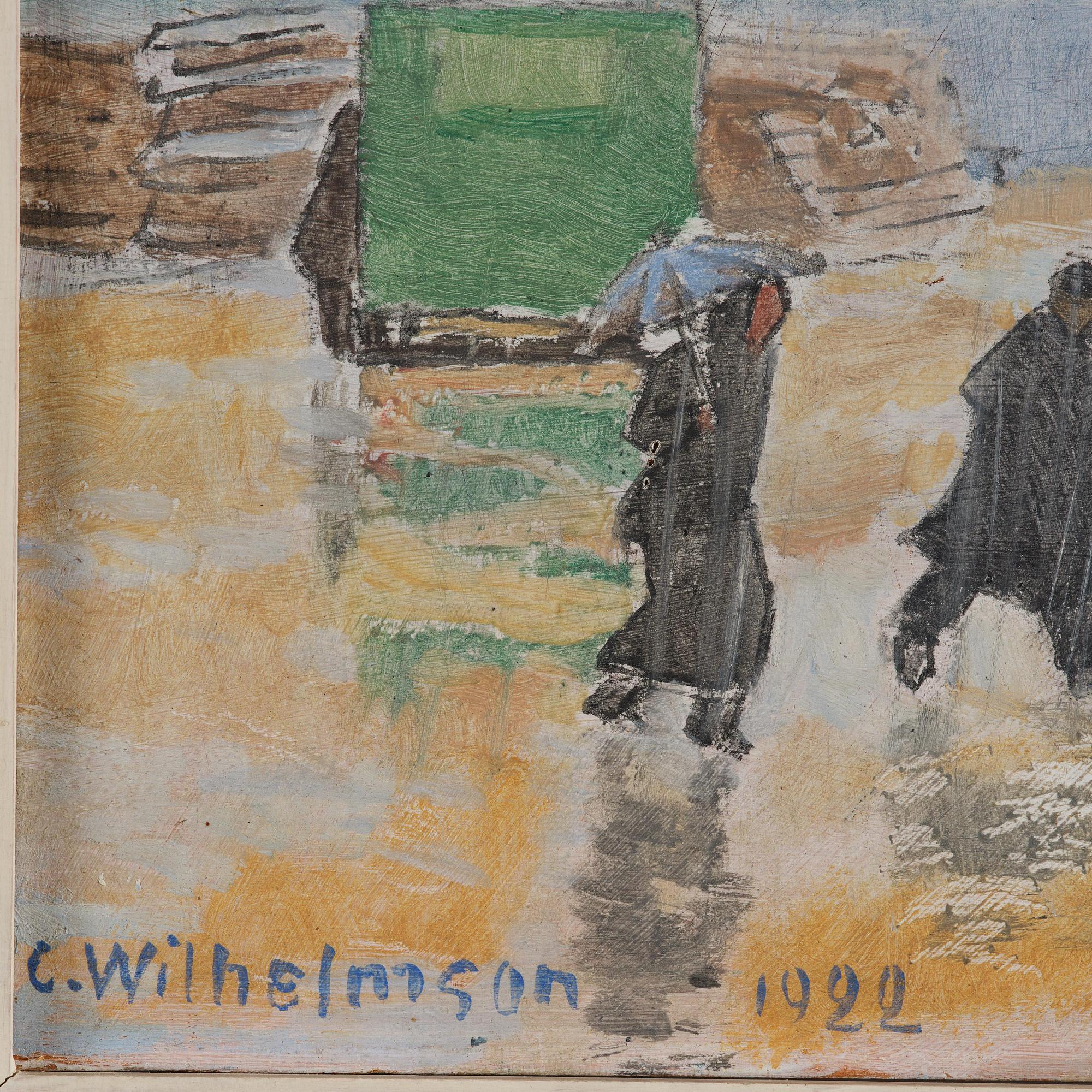 Carl Wilhelmson, "Regn. Lysekil" ("Rain. Lysekil").