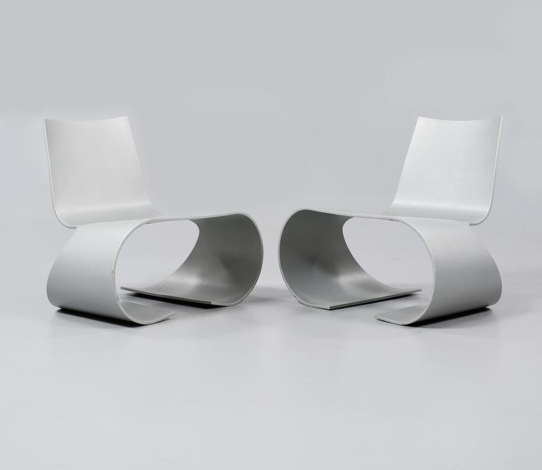 FÅTÖLJER, ett par, "Oto", Peter Karpf för Iform, 2000.