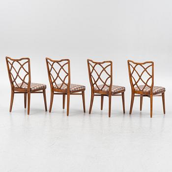 Bertil Fridhagen, a set of four 'Hans' Swedish Modern chairs, Svenska Möbelfabrikerna Bodafors, mid 20th Century.