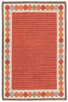 Ingegerd Silow, a Swedish flat weave, carpet, ca 234 x 157 cm.