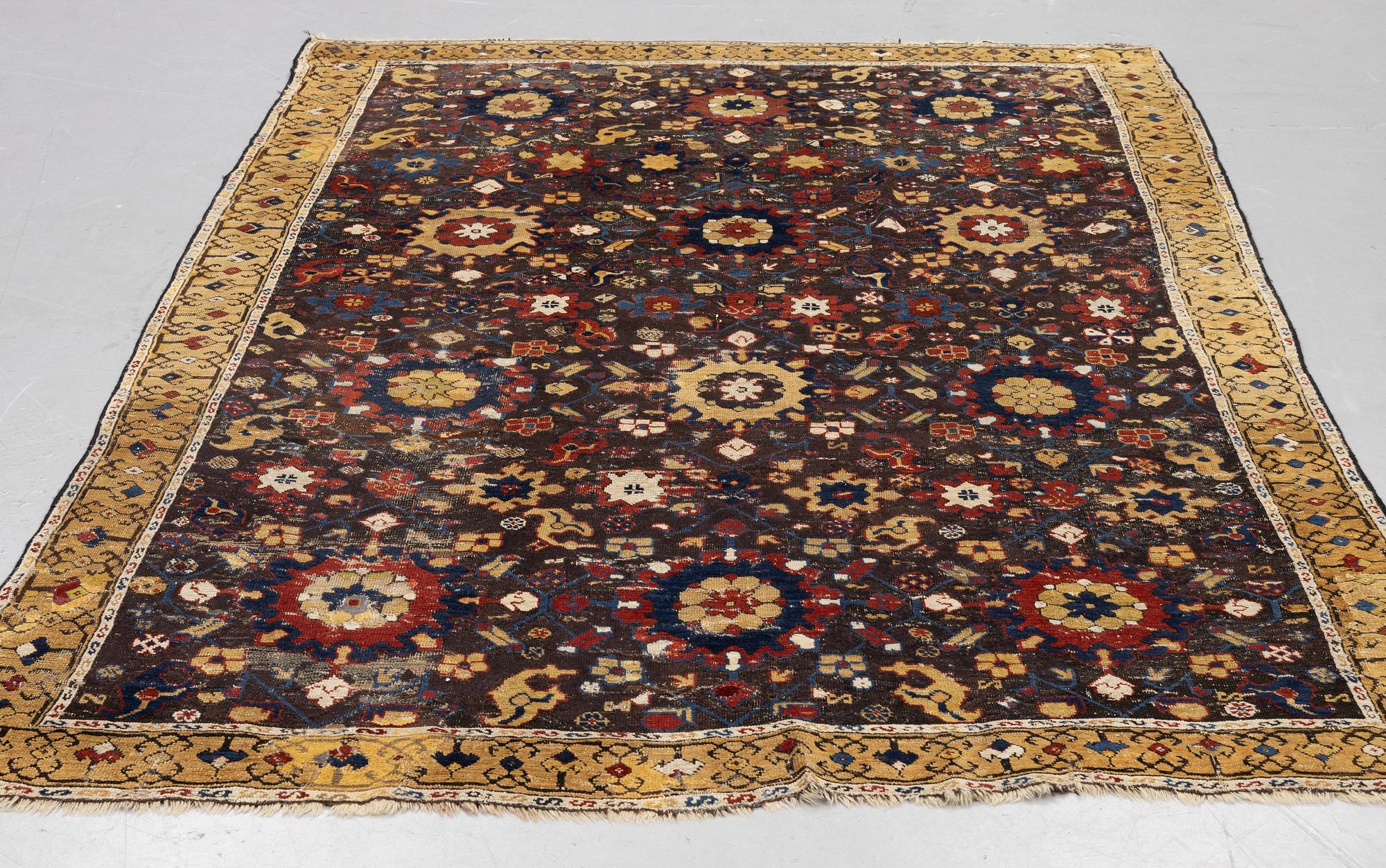 A carpet, fragment, an antique Karabagh 18th century, ca 293-300,5 x 202,5-205,5 cm.