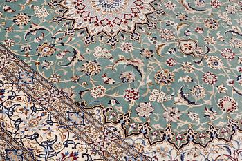 A carpet, Nain, Part Silk, sk 9LAA, 353 x 250 cm.