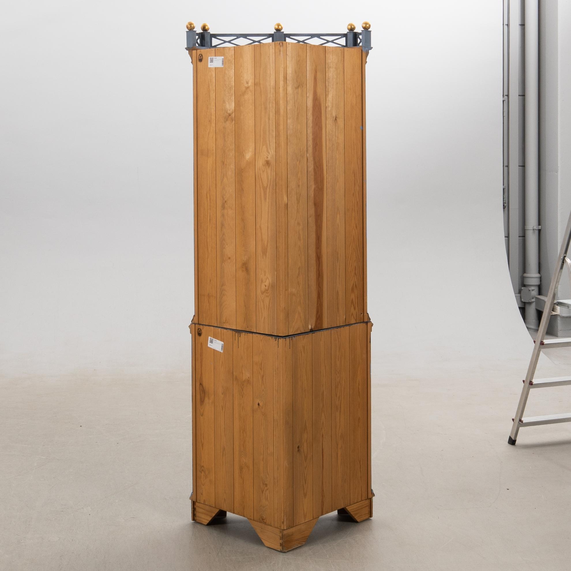 Corner cabinet, K.A. Roos, Helsingborg, second half of the 20th century.