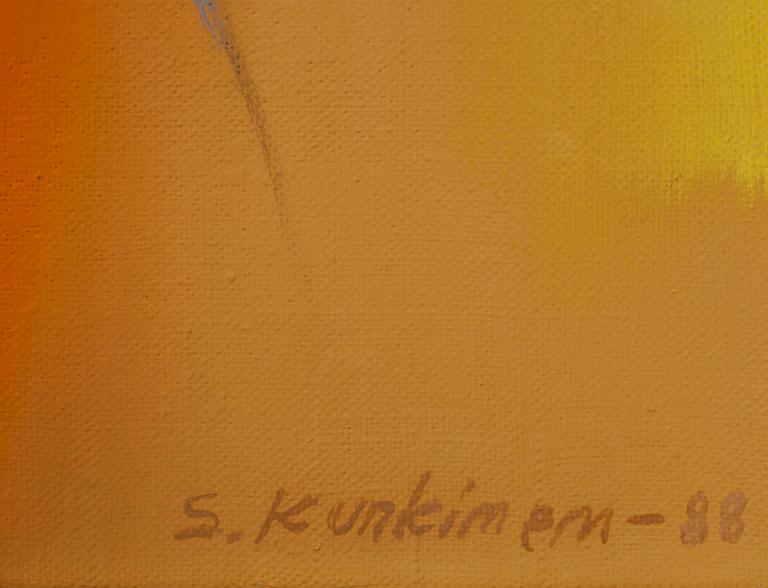 SINIKKA KURKINEN, olja på duk, sign. och dat. -88.