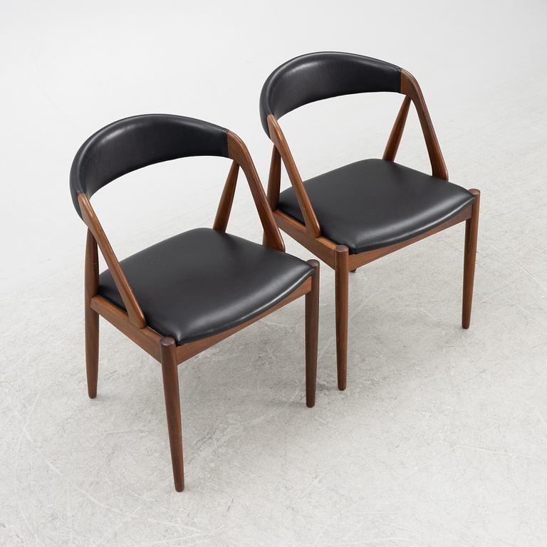 Kai Kristiansen, chairs, 6 pcs, "Pige" / "T21", Denmark, 1960s.
