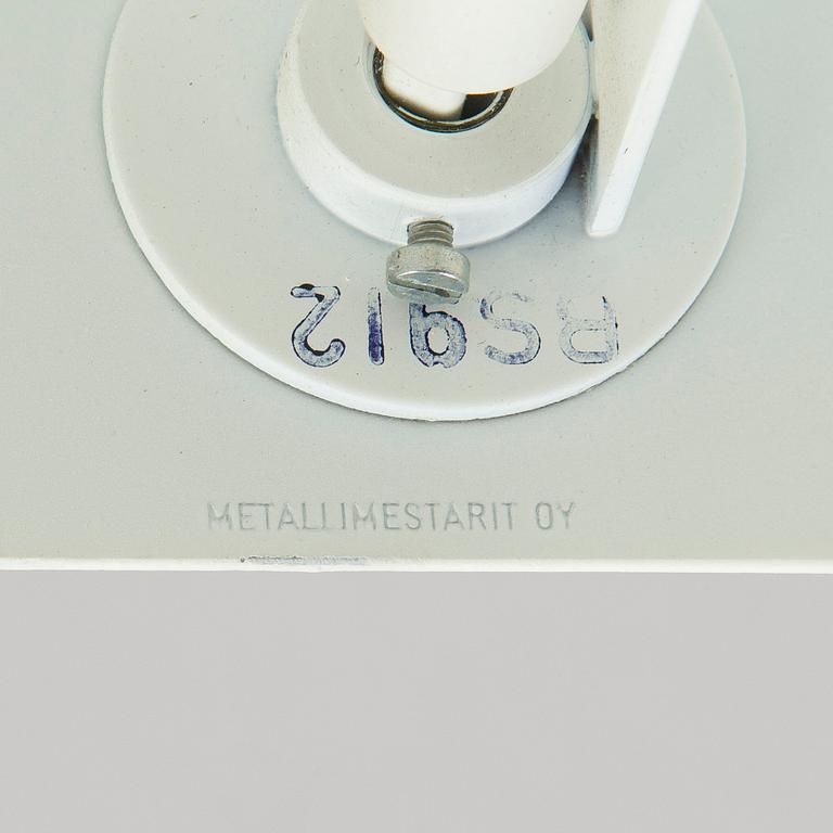 Ben af Schultén,  A set of three 1970s "BS 912" wall lights by Metallimestarit for Artek Finland.