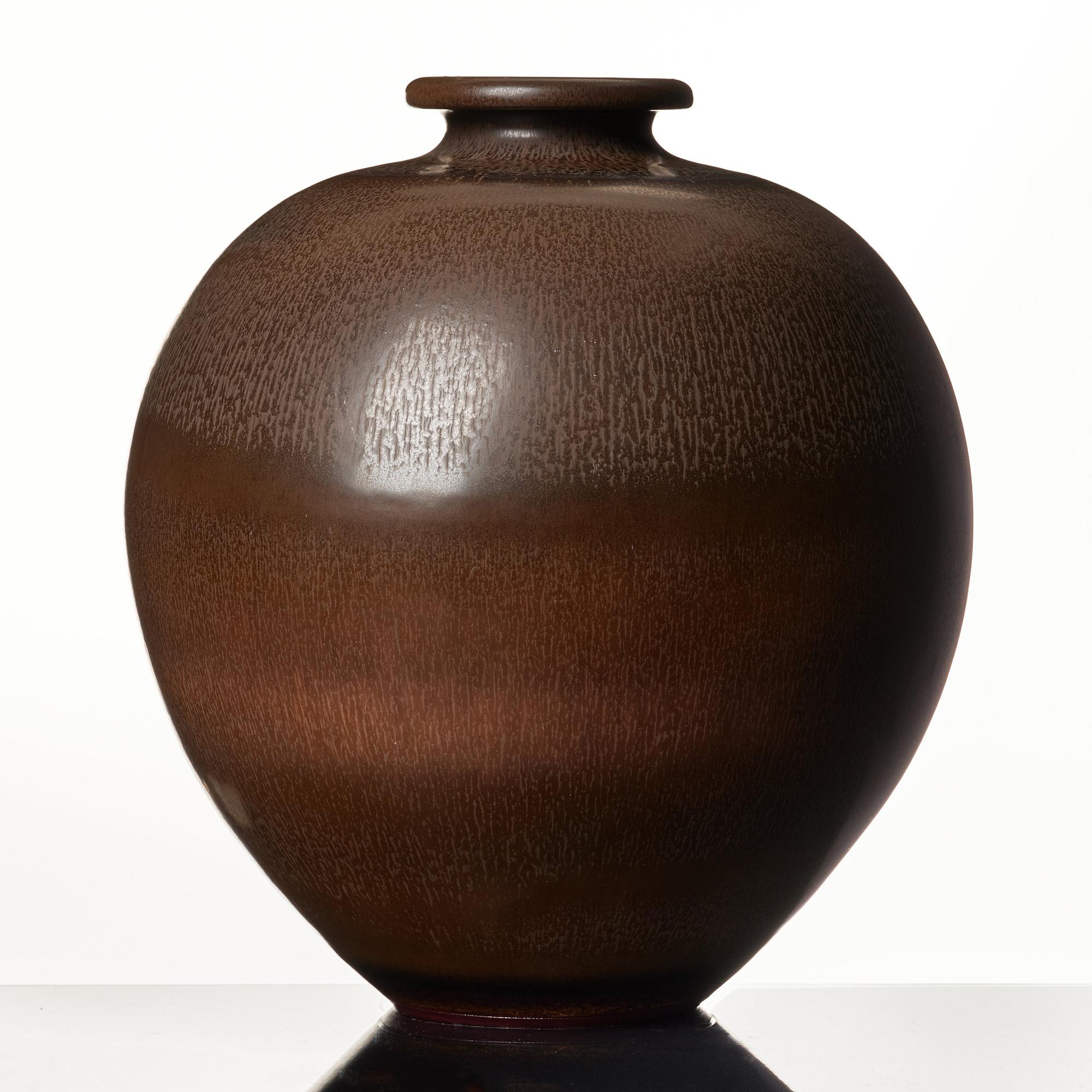 Berndt Friberg, a large stoneware urn, Gustavsberg studio, Sweden, 1968.