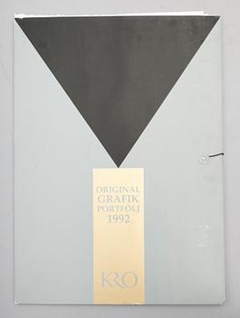 MAPP, KRO's portfölj 1992, 6 färglitografier och färgetsningar, signerade, numrerade 127/220.