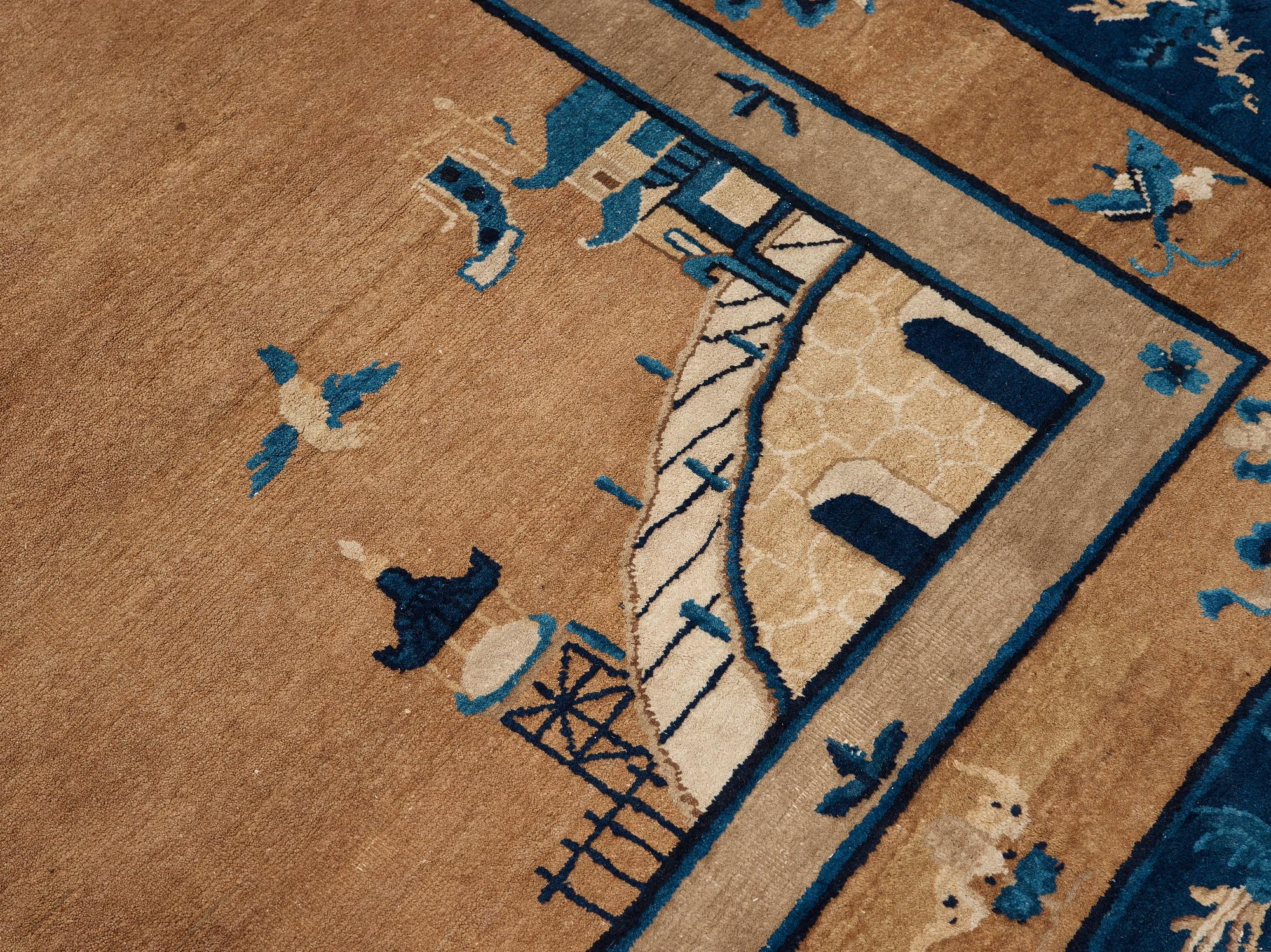EN MATTA, semiantik Beijing, Kina, 295,5 x 247,5 cm.
