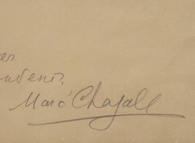 MARC CHAGALL, etsning, sign. och dat. Vence 1961, numr. 15/200.