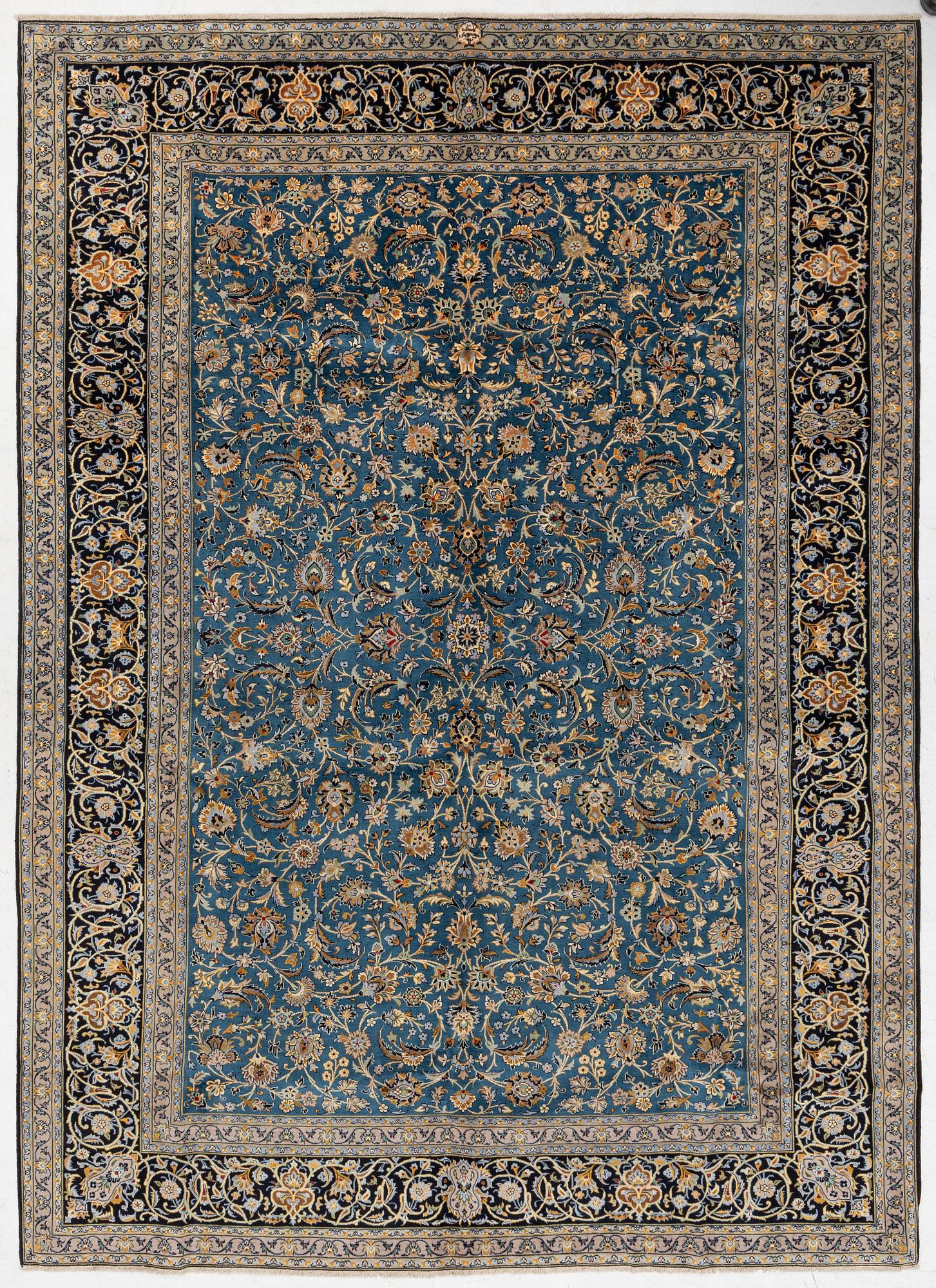 Carpet, Keshan, 380 x 275 cm.