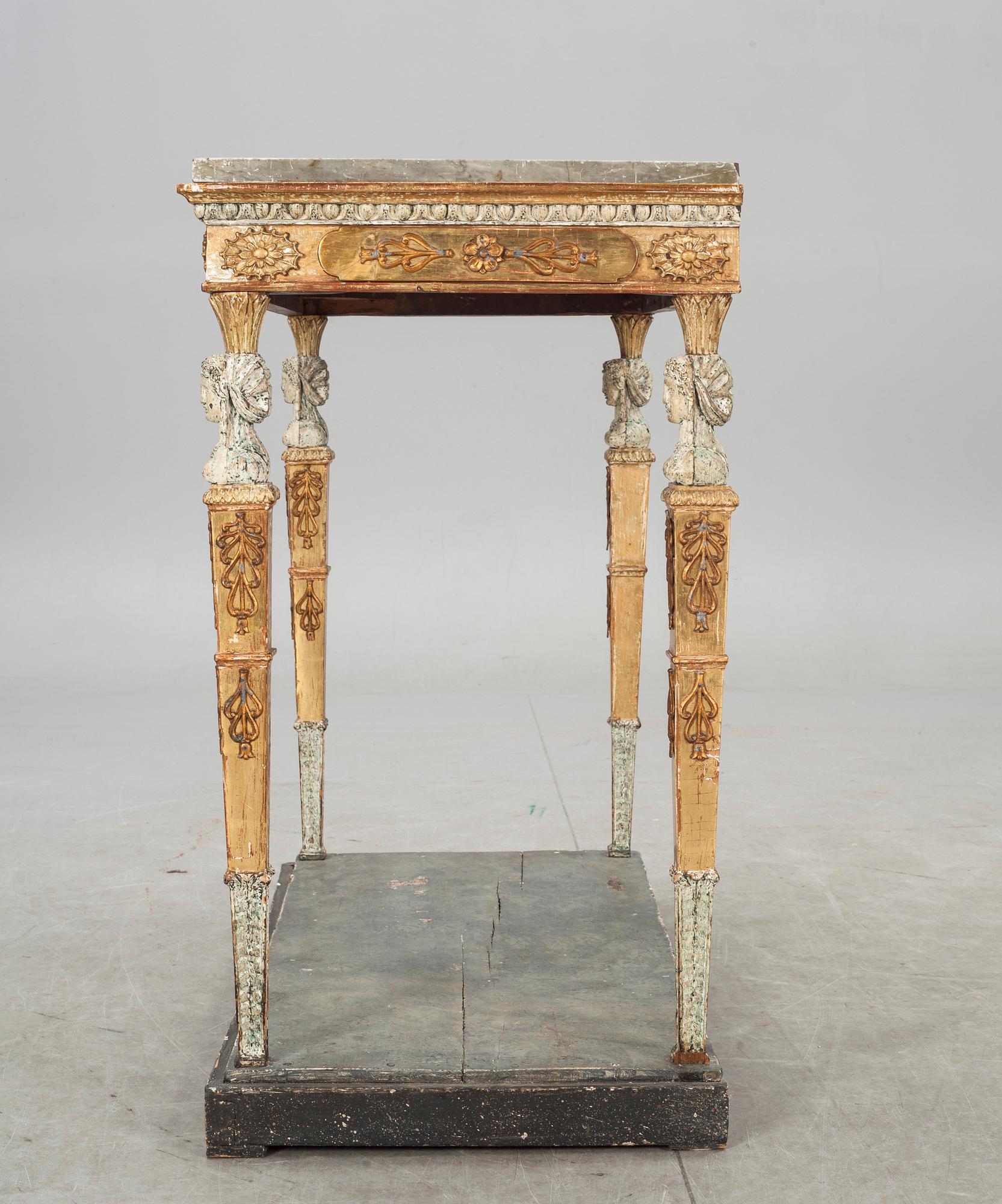 KONSOLBORD. Sengustavianskt stockholmsarbete, omkring år 1800.