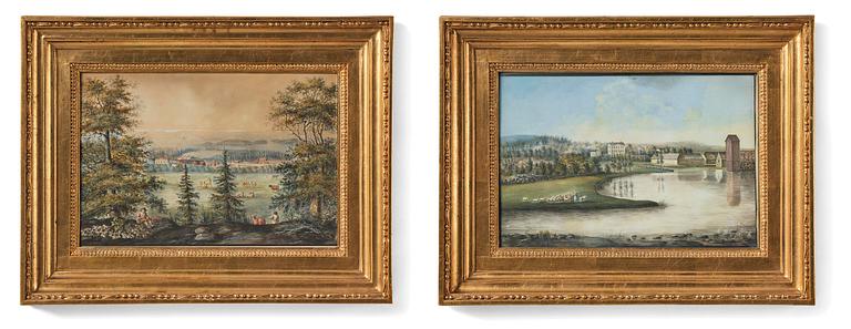 Carl Gustaf Gillberg, Vyer över bruk, ett par.