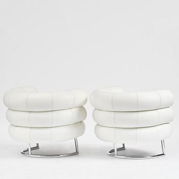 Eileen Gray, fåtöljer, ett par, "Bibendum", ClassiCon, Tyskland, efter 1990.
