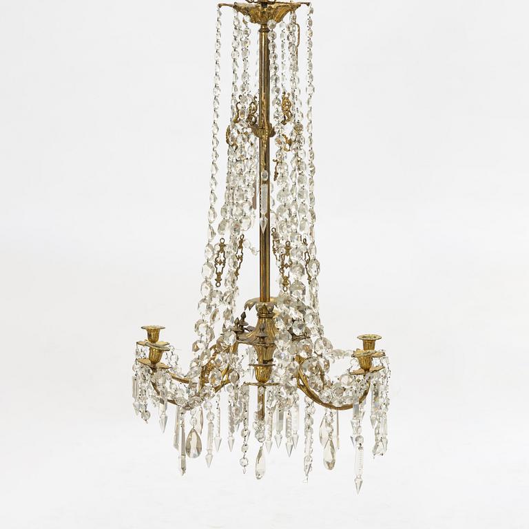 A chandelier, late 19th Century.