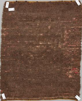 A DOUBLE-PILED RYA BED COVER, Finland, probably Åland, ca 174-176,5 x 135-138 cm, signed and dated H:C:D 1848.