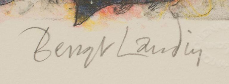 BENGT LANDIN, färglitografi, signerad och numrerad 101/290.