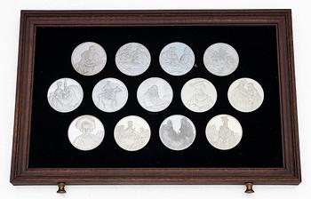 "Rembrandt in silver", 50 collector medals in sterling silver, Franklin Mint Ltd.