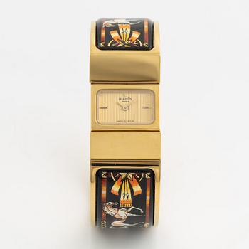 Hermès, 'Loquet', wristwatch, 19 mm.