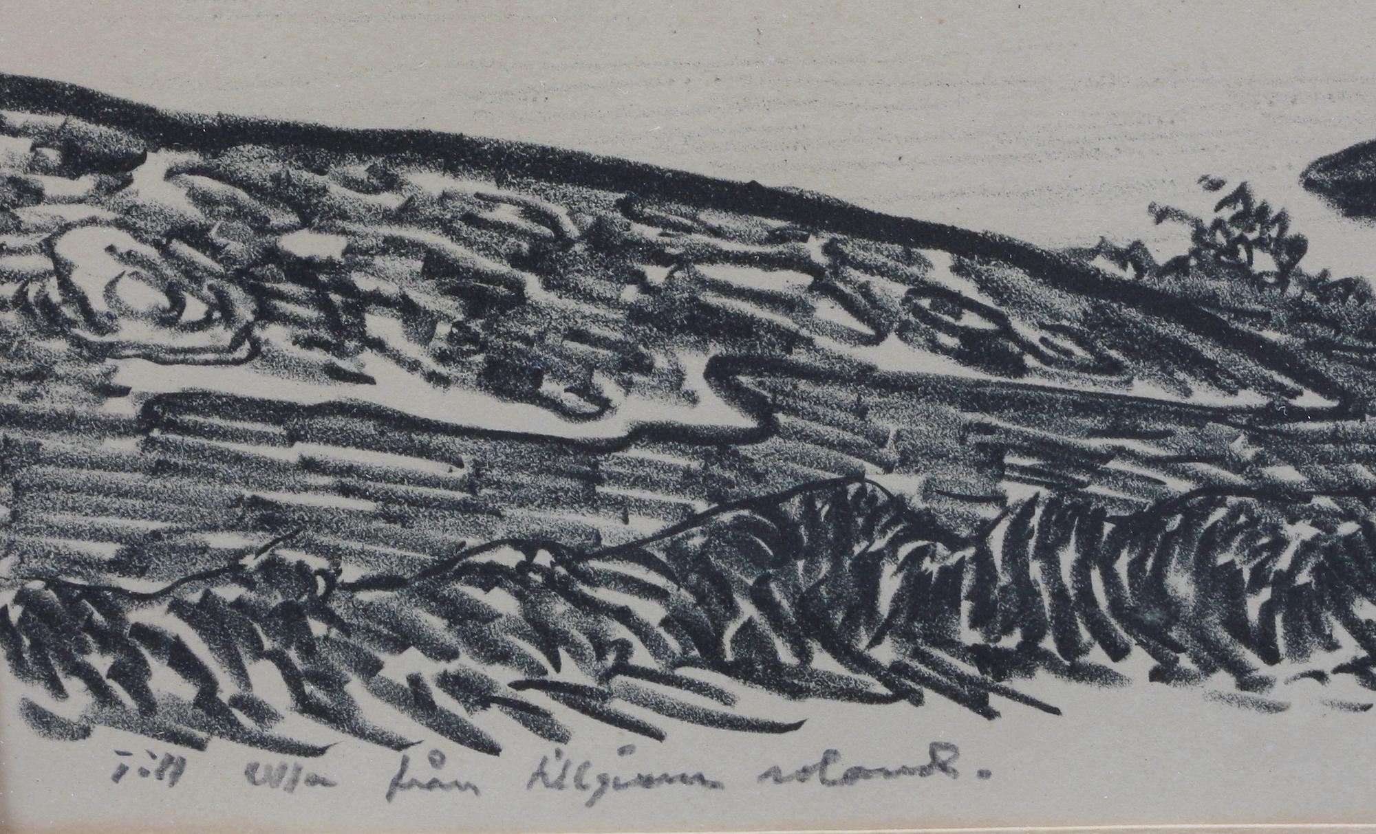 SVENSSON, ROLAND. Litografi, sign o dat 1943.