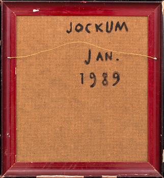 Jockum Nordström, blandteknik på pannå, signerad och daterad a tergo.