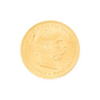 Gold coin, Austria-Hungary, 20 Corona, 1893.
