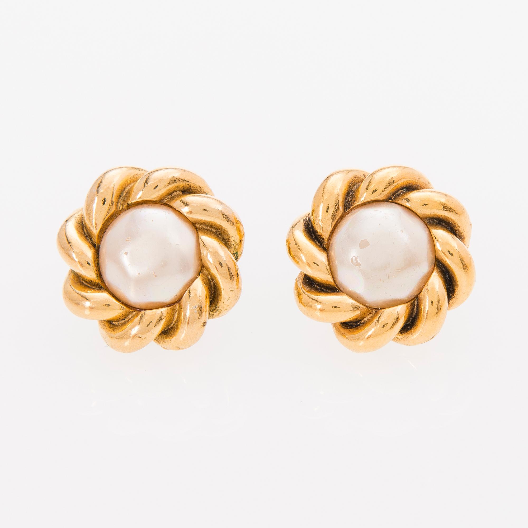 CHANEL, ÖRHÄNGEN, 1970-tal.