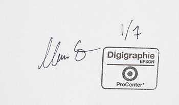 MARTIN EDSTRÖM, digigrafiprint, sign o numr 1/7 a tergo.