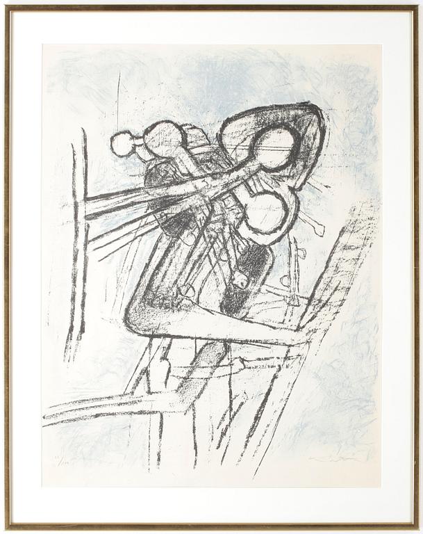 ROBERTO MATTA, färglitografi, numrerad 13/100 och signerad.
