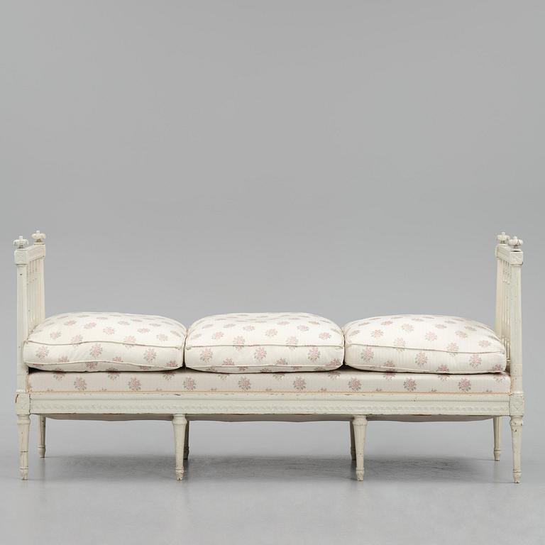 A Swedish Gustavian sofa, late 18th century.