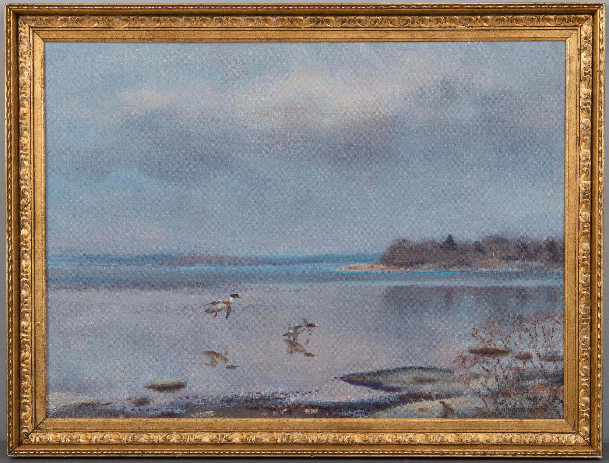 Lindorm Liljefors, BIRDS BY THE SHORE, ÅLAND.