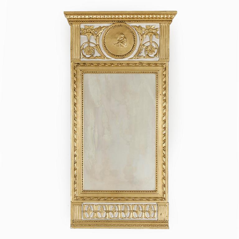 SPEGEL, sengustaviansk, omkring 1800.