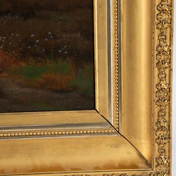 Carl Bögh, olja på duk, signerad och daterad 1866.