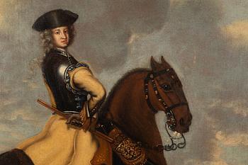 David von Krafft His studio, King Charles XII on horse back (1682-1718).